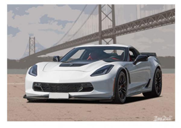 Poster mit Motiv von Corvette PoCo32