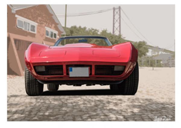 Poster mit Motiv von Corvette PoCo34