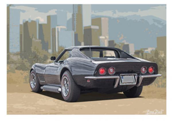 Poster mit Motiv von Corvette PoCo39
