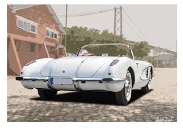Poster mit Motiv von Corvette PoCo41