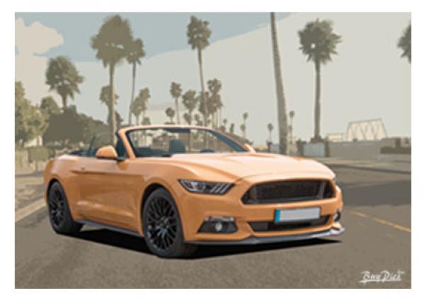 Poster mit Motiv von Mustang PoMu10