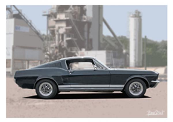 Poster mit Motiv von Mustang PoMu13