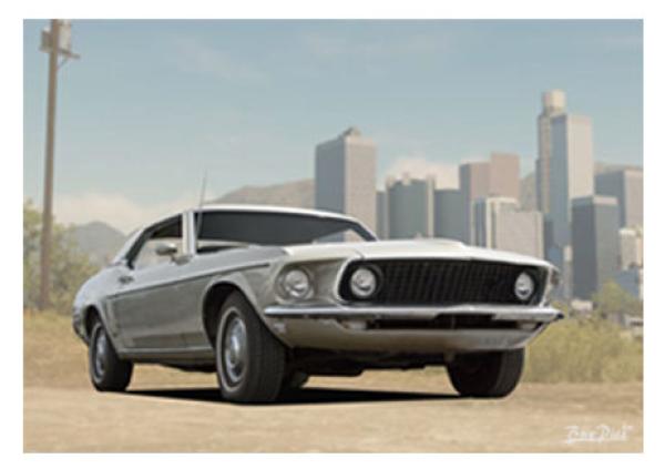 Poster mit Motiv von Mustang PoMu18