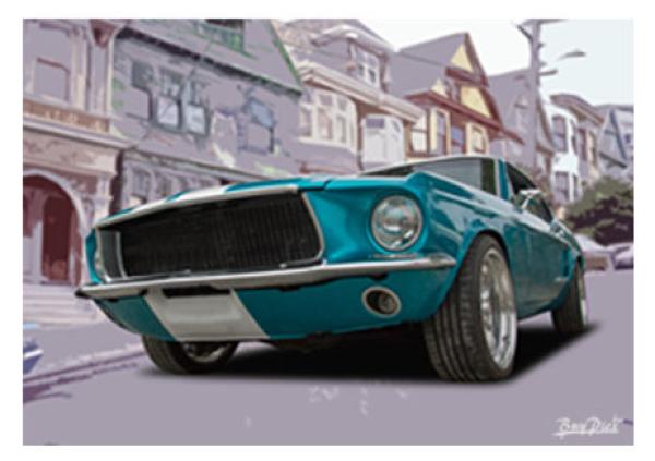 Poster mit Motiv von Mustang PoMu21