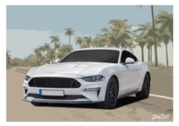 Poster mit Motiv von Mustang PoMu27