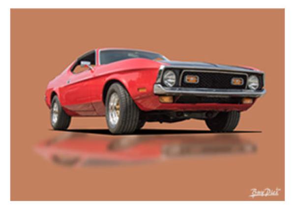 Poster mit Motiv von Mustang PoMu28