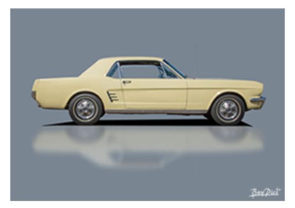 Poster mit Motiv von Mustang PoMu32