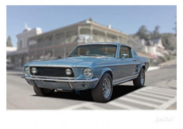 Poster mit Motiv von Mustang PoMu38
