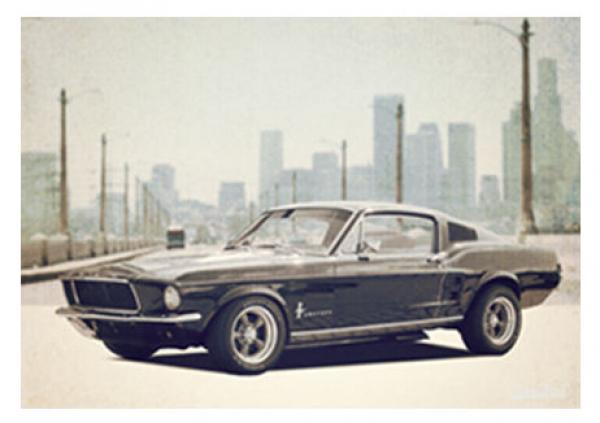 Poster mit Motiv von Mustang PoMu55