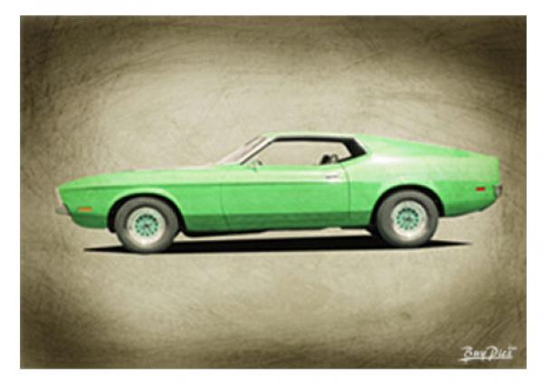 Poster mit Motiv von Mustang PoMu58