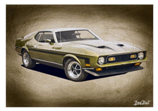 Poster mit Motiv von Mustang PoMu59