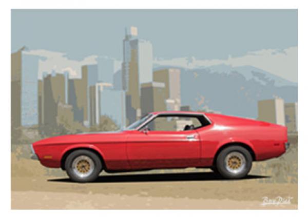 Poster mit Motiv von Mustang PoMu8