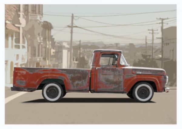 Poster mit Motiv von Pickup PoPu22