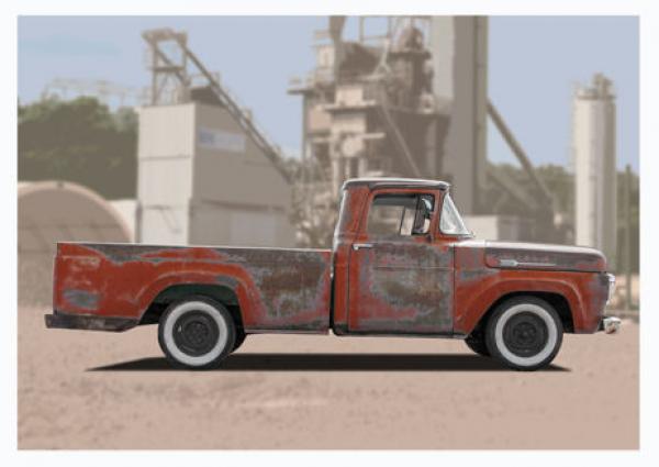 Poster mit Motiv von Pickup PoPu23