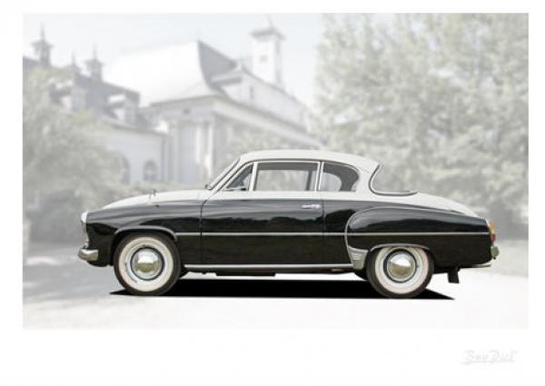 Poster mit Motiv von Wartburg PoWa36
