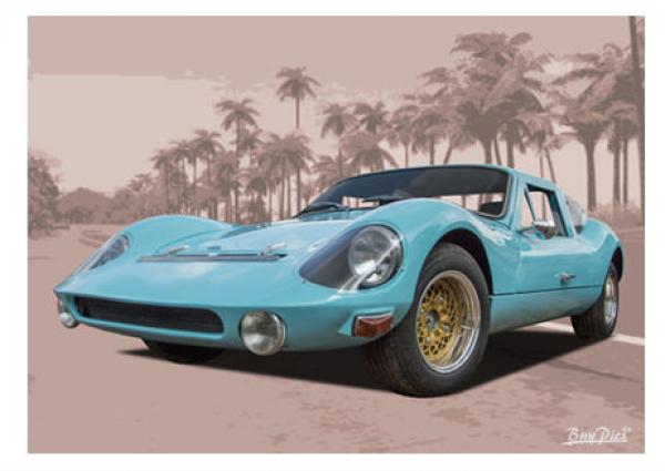 Poster mit Motiv von Wartburg PoWa59