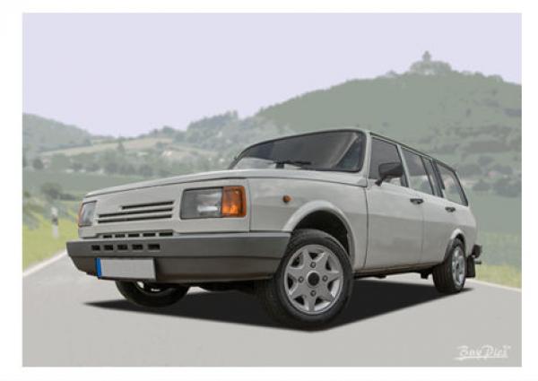 Poster mit Motiv von Wartburg PoWa61