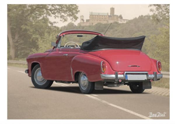 Poster mit Motiv von Wartburg PoWa64