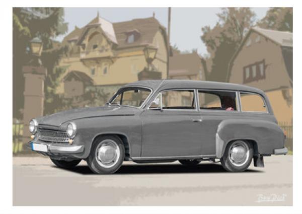 Poster mit Motiv von Wartburg PoWa68