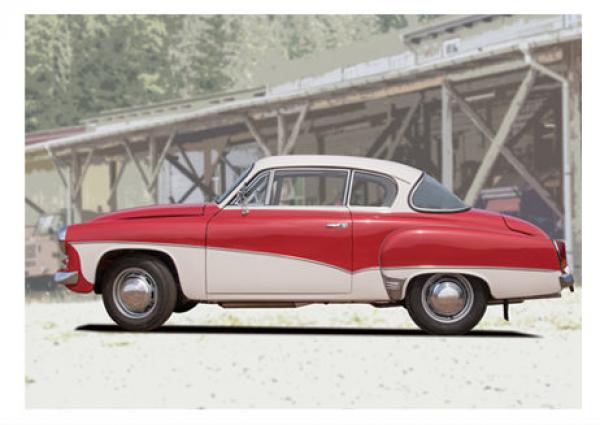 Poster mit Motiv von Wartburg PoWa75