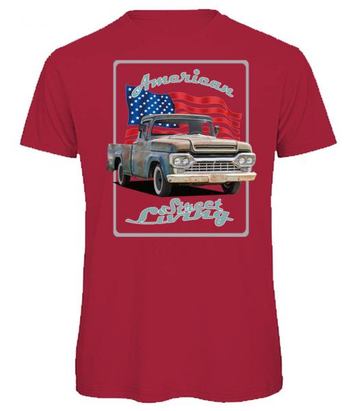 T-Shirt mit Motiv von American Pickup Pu66