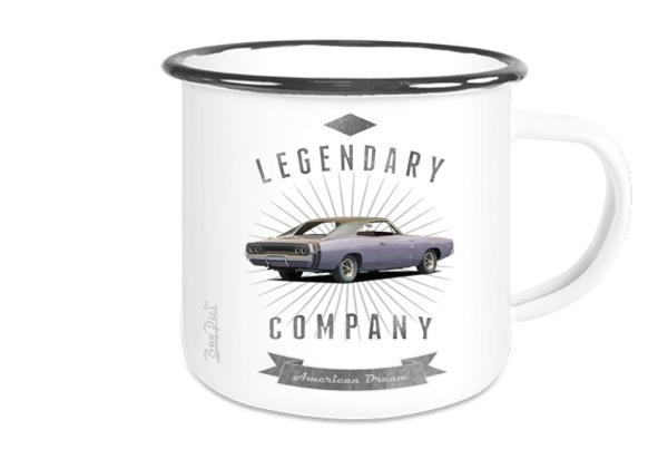 Emailletasse mit Motiv von Challenger & Charger ETaCh35
