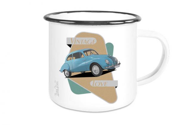 Emailletasse mit Motiv von OstCars ETaOC2