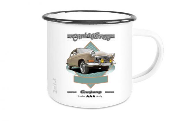 Emailletasse mit Motiv von OstCars ETaOC35