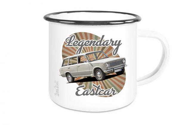 Emailletasse mit Motiv von OstCars ETaOC36