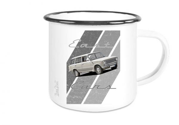 Emailletasse mit Motiv von OstCars ETaOC37