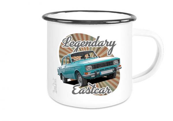 Emailletasse mit Motiv von OstCars ETaOC7