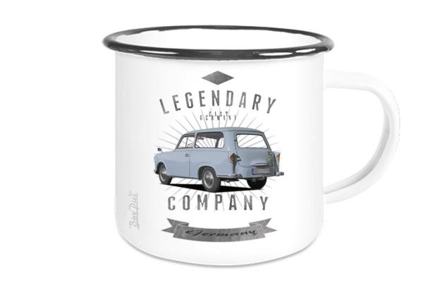 Emailletasse mit Motiv von Trabant ETaTr20