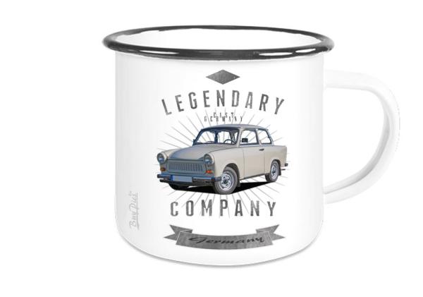 Emailletasse mit Motiv von Trabant ETaTr30