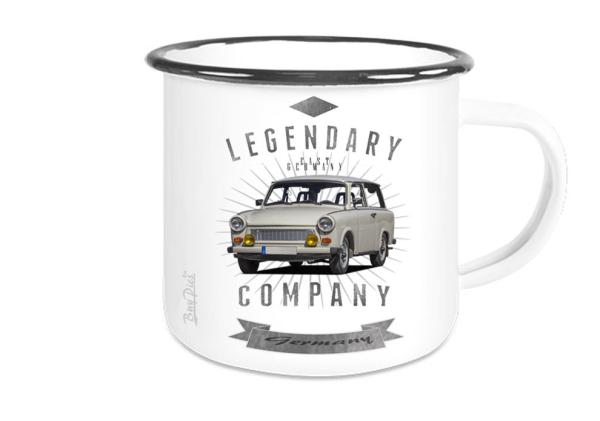 Emailletasse mit Motiv von Trabant ETaTr41