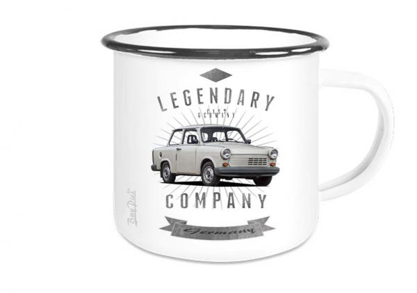 Emailletasse mit Motiv von Trabant ETaTr62