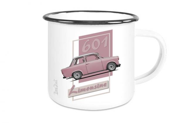 Emailletasse mit Motiv von Trabant ETaTr7