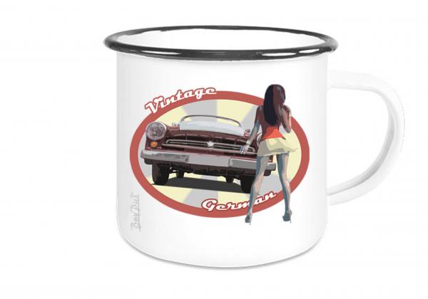 Emailletasse mit Motiv von Wartburg ETaWa20