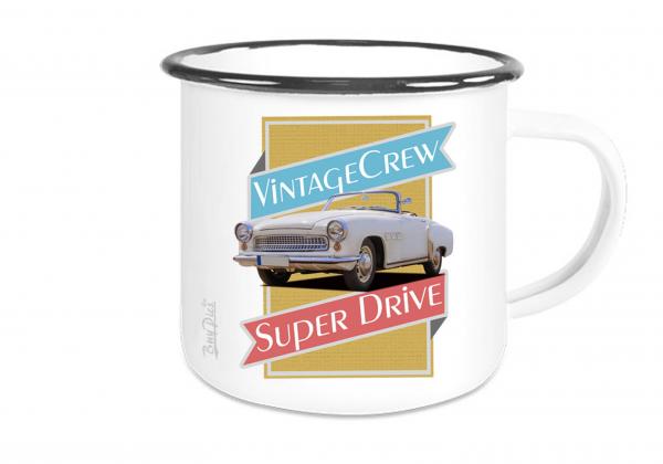 Emailletasse mit Motiv von Wartburg ETaWa34