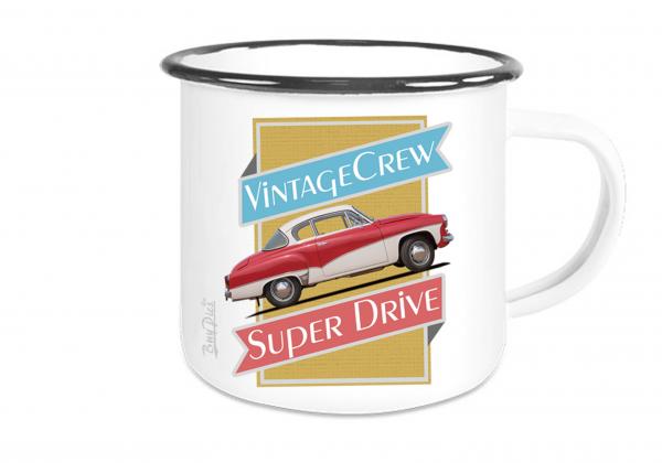 Emailletasse mit Motiv von Wartburg ETaWa35