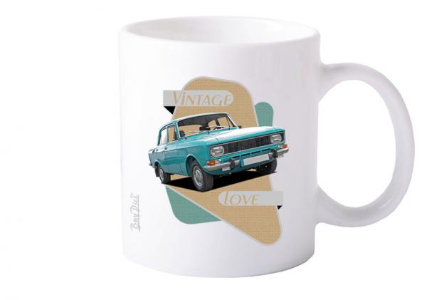 Keramiktasse mit Motiv von OstCars KTaOC8