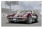 Poster mit Motiv von Corvette PoCo11