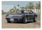 Poster mit Motiv von Corvette PoCo36