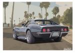 Poster mit Motiv von Corvette PoCo38