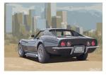Poster mit Motiv von Corvette PoCo39