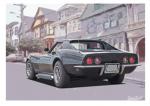 Poster mit Motiv von Corvette PoCo40
