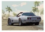 Poster mit Motiv von Corvette PoCo45