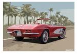 Poster mit Motiv von Corvette PoCo46