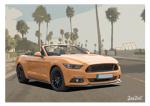 Poster mit Motiv von Mustang PoMu10