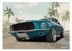 Poster mit Motiv von Mustang PoMu20