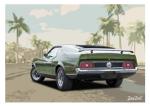 Poster mit Motiv von Mustang PoMu24